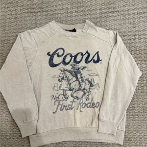 Coors Not My First Rodeo Oversized Pullover